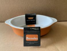 36 X BRAND NEW GRATIN BERNEDES 20CM BOWLS