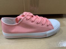 (NO VAT) 12 X BRAND NEW PINK BOW TOP PUMPS SIZE J4