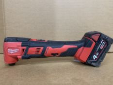 Milwaukee M18BMT-0 18V M18 Multi-Tool. COMES WITH BATTERY. UNCHECKED ITEM