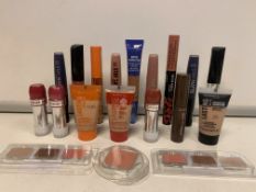 100 X BRAND NEW ASSORTED MAX FACTOR AND RIMMEL SEALED TESTERS INCLUDING 5.5MLLIQUID LIP COLOUR, 15ML