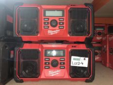 Milwaukee M18 DAB Jobsite Radio JSRDAB-0. Note: Unchecked item