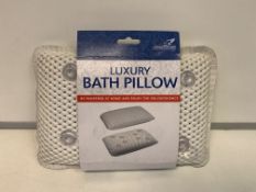 20 x NEW PACKAGED FALCON LUXURY BATH PILLOWS - BE PAMPERED AT HOME & ENJOY THE SPA EXPERIENCE