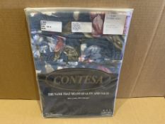 40 X BRAND NEW CONTESA BLUE CURTAIN CASES 15 X 15