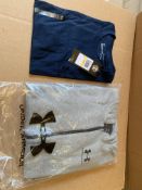 (NO VAT) 2 X BRAND NEW UNDER ARMOUR GREY HOODIES SIZE YOUTH LARGE AND 1 X UNDER ARMOUR BLUE T