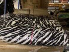 12 X BRAND NEW ASSORTED ZEBRA AND PINK LEOPARD COATS IN VARIOUS SIZES