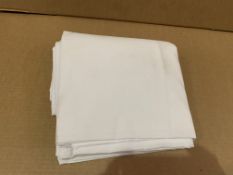 128 X BRAND NEW WHITE TABLE CLOTHS