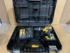 DEWALT 18V LITHIUM ION 4.0ah DCD778M2T BRUSHLESS COMBI DRILL WITH CHARGER, BATTERY & CARRY CASE.