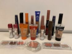 100 X BRAND NEW ASSORTED MAX FACTOR AND RIMMEL SEALED TESTERS INCLUDING 5.5MLLIQUID LIP COLOUR, 15ML