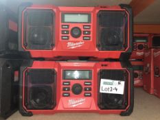 Milwaukee M18 DAB Jobsite Radio JSRDAB-0. Note: Unchecked item