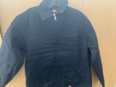 6 X BRAND NEW DICKIES INSULATED TWILL JACKETS SIZE SMALL NAVY