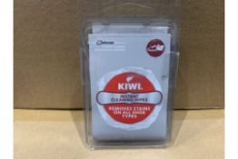 240 X NEW PACKS OF 4 KIWI INSTANT CLEANING WIPES - REMOVES STAINS ON ALL SHOE TYPES