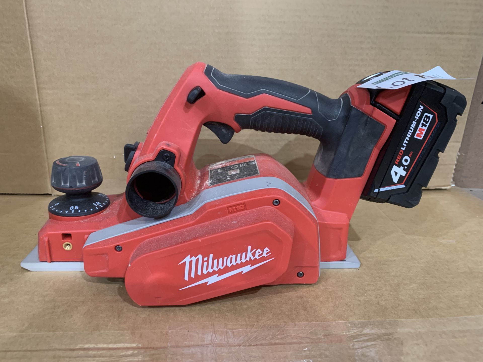 Milwaukee M18 BP-0 18V Li-Ion Cordless Planer COMES WITH BATTERY. UNCHECKED ITEM