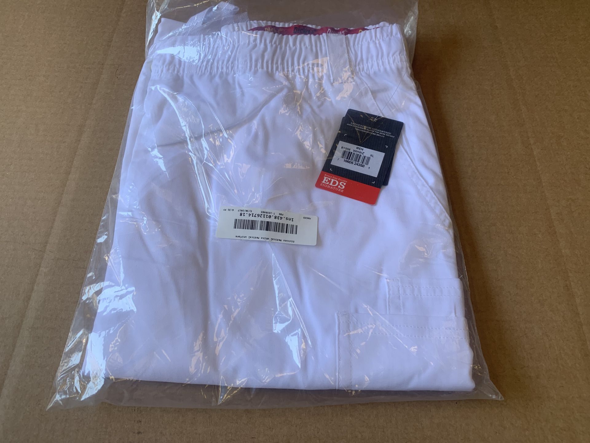 14 X BRAND NEW DICKIES MEDICAL WHITE MEDICAL UNIFORM TROUSERS SIZE XL