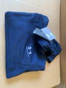 (NO VAT) 7 X BRAND NEW UNDER ARMOUR BLUE HOODIES SIZE YOUTH SMALL