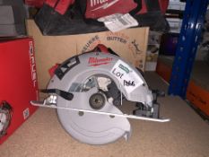 MILWAUKEE 18V 66MM CIRCULAR SAW. COMES WITH CARRY CASE. UNCHECKED ITEM