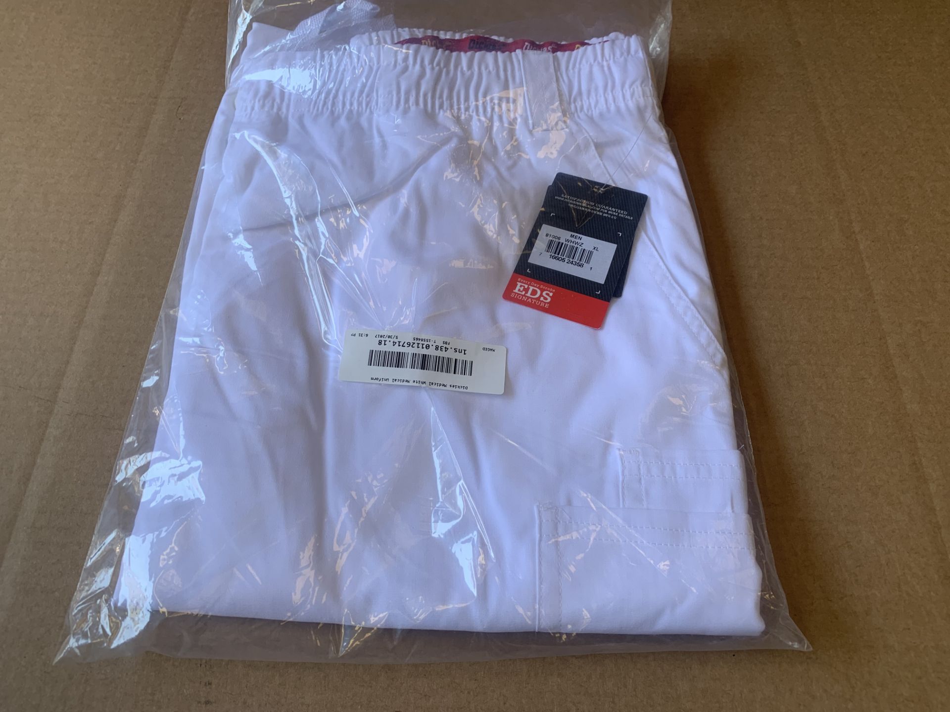 10 X BRAND NEW DICKIES MEDICAL WHITE MEDICAL UNIFORM TROUSERS SIZE M