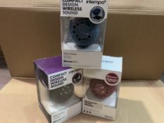 8 X BRAND NEW ITEMPO COMPACT DESIGN SPHERE SPEAKERS (COLOURS MAY VARY)