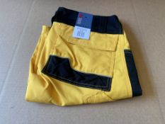 8 X BRAND NEW DICKIES PRO YELLOW/BLACK SHORTS SIZE 48/33