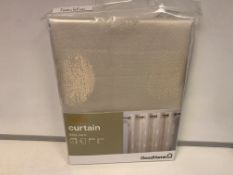 16 X NEW PACKAGED GOODHOME KOLLA BLACKOUT CURTAINS (NATURAL) SIZE: 140(L) X 260(H)CM