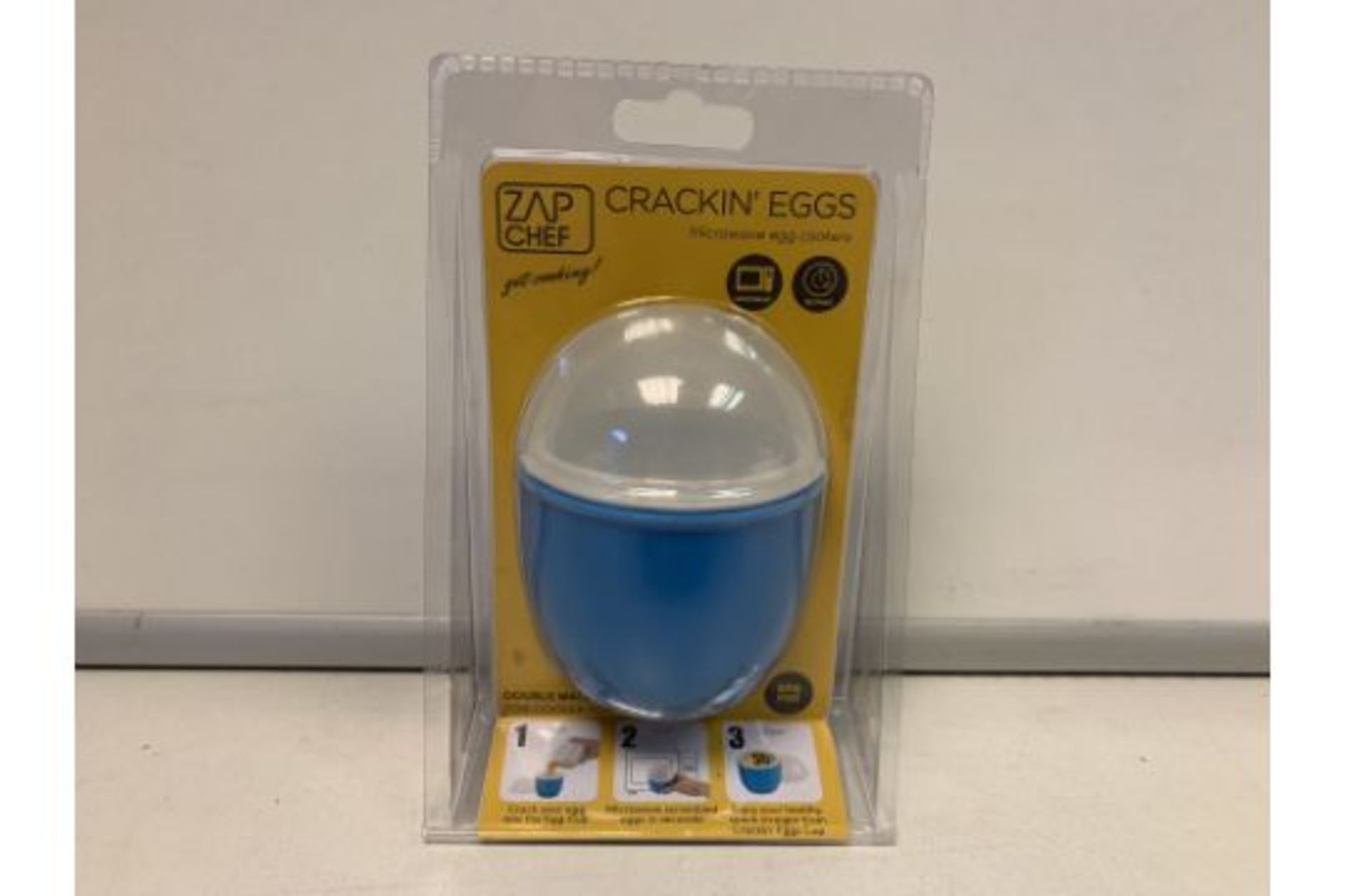 96 X BRAND NEW ZAP CHEF CRACKING EGGS MICROWAVE EGG COOKERS (1541/8)