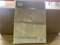 10 X BRAND NEW NATURAL CHOCOLATE CURTAINS 170 X 136CM (948/8)