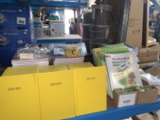 MIXED LOT INCLUDING DIARIES, EDUCATIONAL BOOKS, DECIMAL PLACE VALUE ARROWS, NUMBER JUMBLE TUMBLE