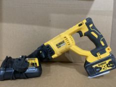 DEWALT DCH033 18V 4.0AH CORDLESS SDS PLUS DRILL WITH BATTERY & CHARGER. UNCHECKED