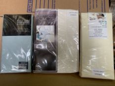 20 X BRAND NEW VALANCE SHEETS IN VARIOUS STYLES AND SIZES (543/8)
