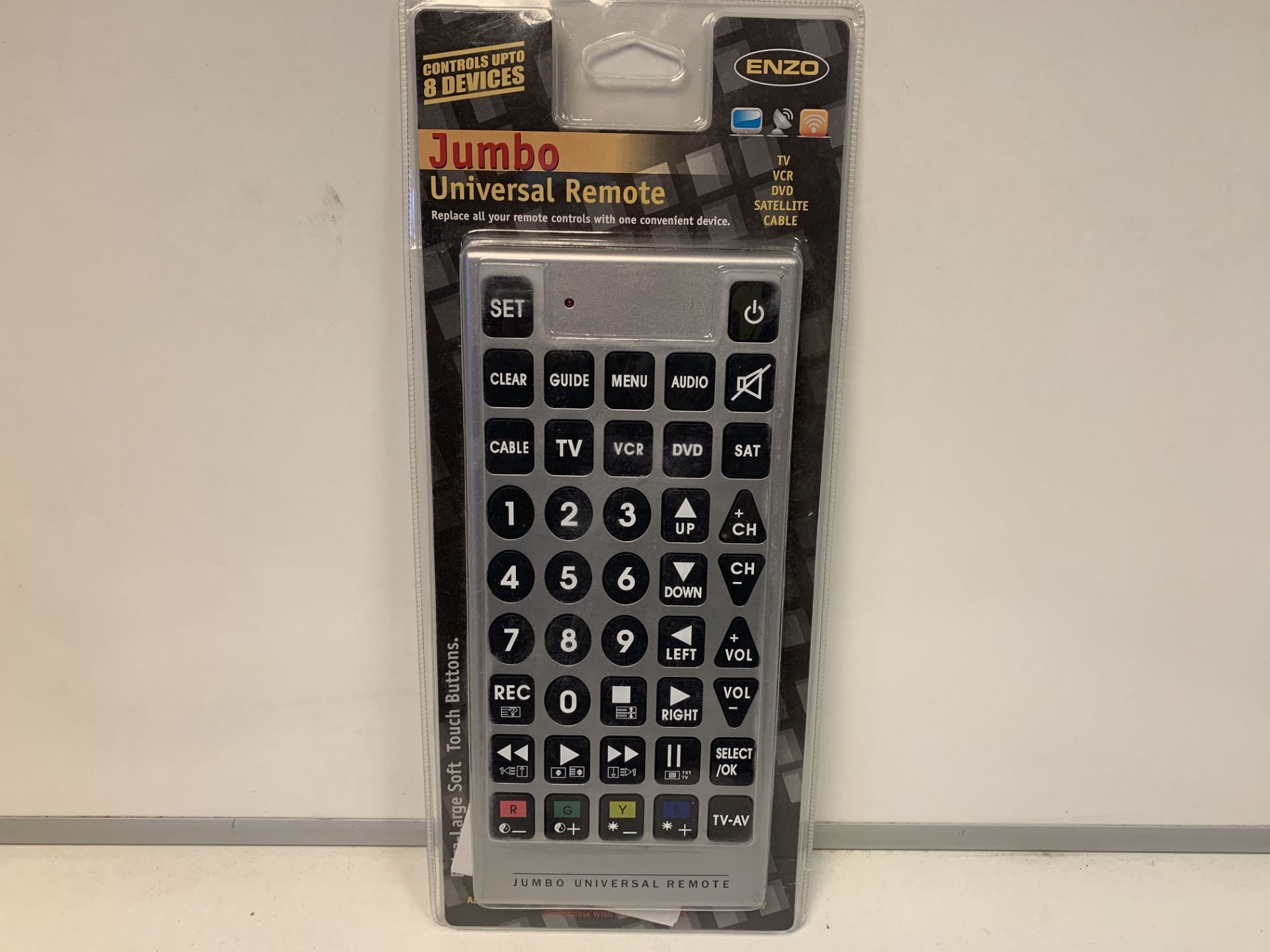 20 X NEW PACKAGED ENZO JUMBO UNIVERSAL REMOTE CONTROLS (1108/8)