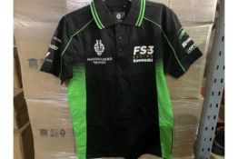 10 X BRAND NEW OFFICIAL KAWASAKI RACE TEAM POLO SHIRTS SIZE XS (1192/18/5) (1400/8)