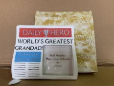 48 X BRAND NEW WORLDS GREATEST GRANDAD PHOTO FRAMES IN 2 BOXES (501/8)