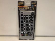 20 X NEW PACKAGED ENZO JUMBO UNIVERSAL REMOTE CONTROLS (1105/8)