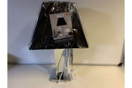 8 x NEW HOME COLLECTION MIRRORED BASE LAMP & SHADES (1609/8)