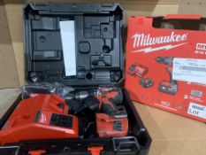 MILWAUKEE M18 CBLPD-402C 18V 4.0AH LI-ION REDLITHIUM BRUSHLESS CORDLESS COMBI DRILL COMES WITH 1 X