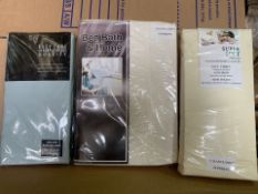 20 X BRAND NEW VALANCE SHEETS IN VARIOUS STYLES AND SIZES (546/8)