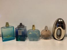 5 X PERFUMES/AFTERSHAVE 80-100% FULL INCLUDING HOLLISTER, AGENT PROVOCATEUR ETC (1367/8)