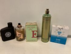 5 X PERFUMES/AFTERSHAVE 80-100% FULL INCLUDING ESCADA, SJP, ANNA SUI ETC (1360/8)