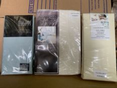 20 X BRAND NEW VALANCE SHEETS IN VARIOUS STYLES AND SIZES (542/8)