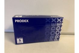 10 X PACKS OF 100 PRODEX VINYL DISPOSABLE GLOVES POWDERED BLUE (1572/8)