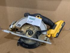 Dewalt DCS391N 18v XR Li-ion 165mm Circular Saw WITH BATTERY & CHARGER. UNCHECKED