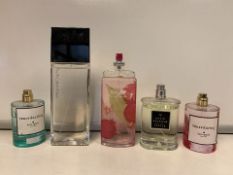 5 X PERFUMES/AFTERSHAVE 80-100% FULL INCLUDING KATE SPADE, CALVIN KLIEN, ELIZABETH ARDEN ETC (1375/