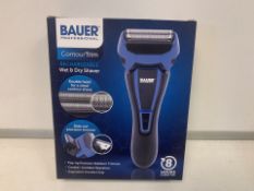 4 X NEW BOXED BAUER PROFESSIONAL CONTOURTRIM WET & DRY SHAVERS. (1700/8)