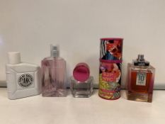 5 X PERFUMES/AFTERSHAVE 80-100% FULL INCLUDING REPLAY, TED BAKER, SJP ETC (1369/8)