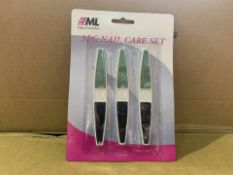 144 X BRAND NEW 3 PIECE NAIL CARE SETS (1047/8)