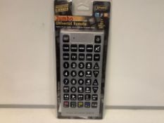 20 X NEW PACKAGED ENZO JUMBO UNIVERSAL REMOTE CONTROLS (1107/8)