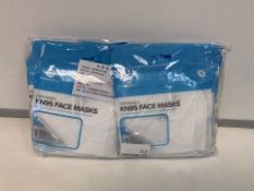 200 x NEW PACKAGED KN95 FACE MASKS (1114/8)