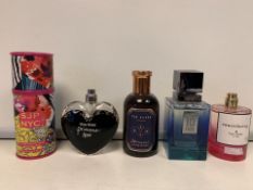 5 X PERFUMES/AFTERSHAVE 80-100% FULL INCLUDING KATE SPADE, TED BAKER ETC (1354/8)