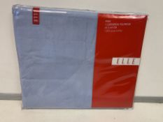 36 X BRAND NEW ELLE BLUE CONTINENTAL PILLOWCASES (1038/8)