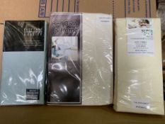 20 X BRAND NEW VALANCE SHEETS IN VARIOUS STYLES AND SIZES (544/8)