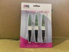 144 X BRAND NEW 3 PIECE NAIL CARE SETS (1048/8)